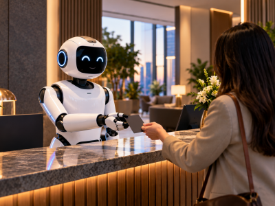 Robots at the Front Desk, Risks at the Door